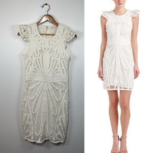 Maje Rinaldi Sheath‎ Dress in Ecru XS